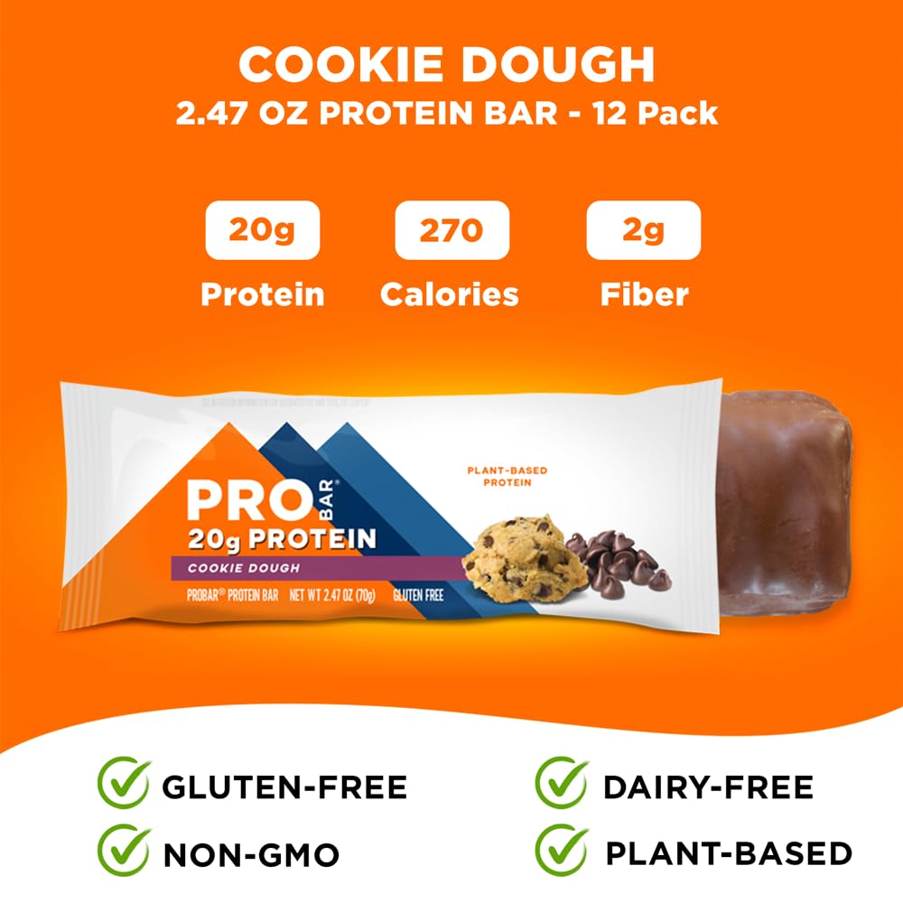 PROBAR ingredient list with flax seeds and oats emphasizes clean real ingredients.