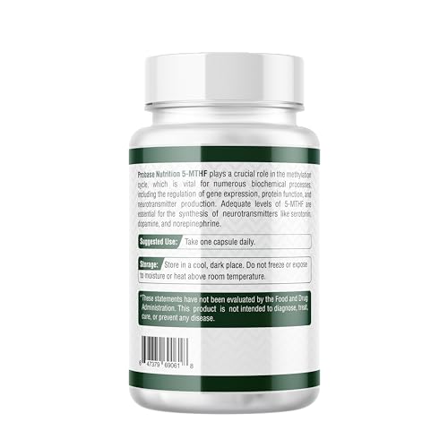 Probase Nutrition active 5-MTHF form ensures easy absorption
