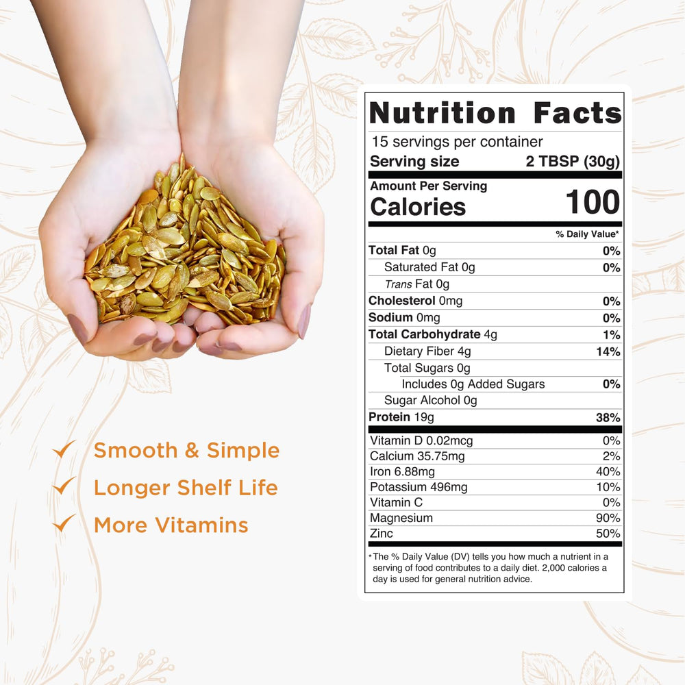 Probase Nutrition pumpkin seed protein powder tub top lid close-up, a clean protein choice.