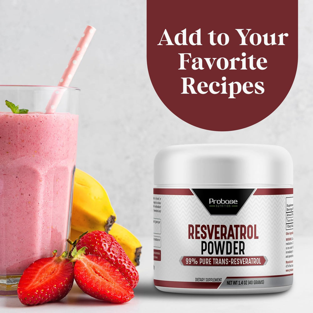Desk setting with Probase Nutrition Trans Resveratrol bottle for daily habits.