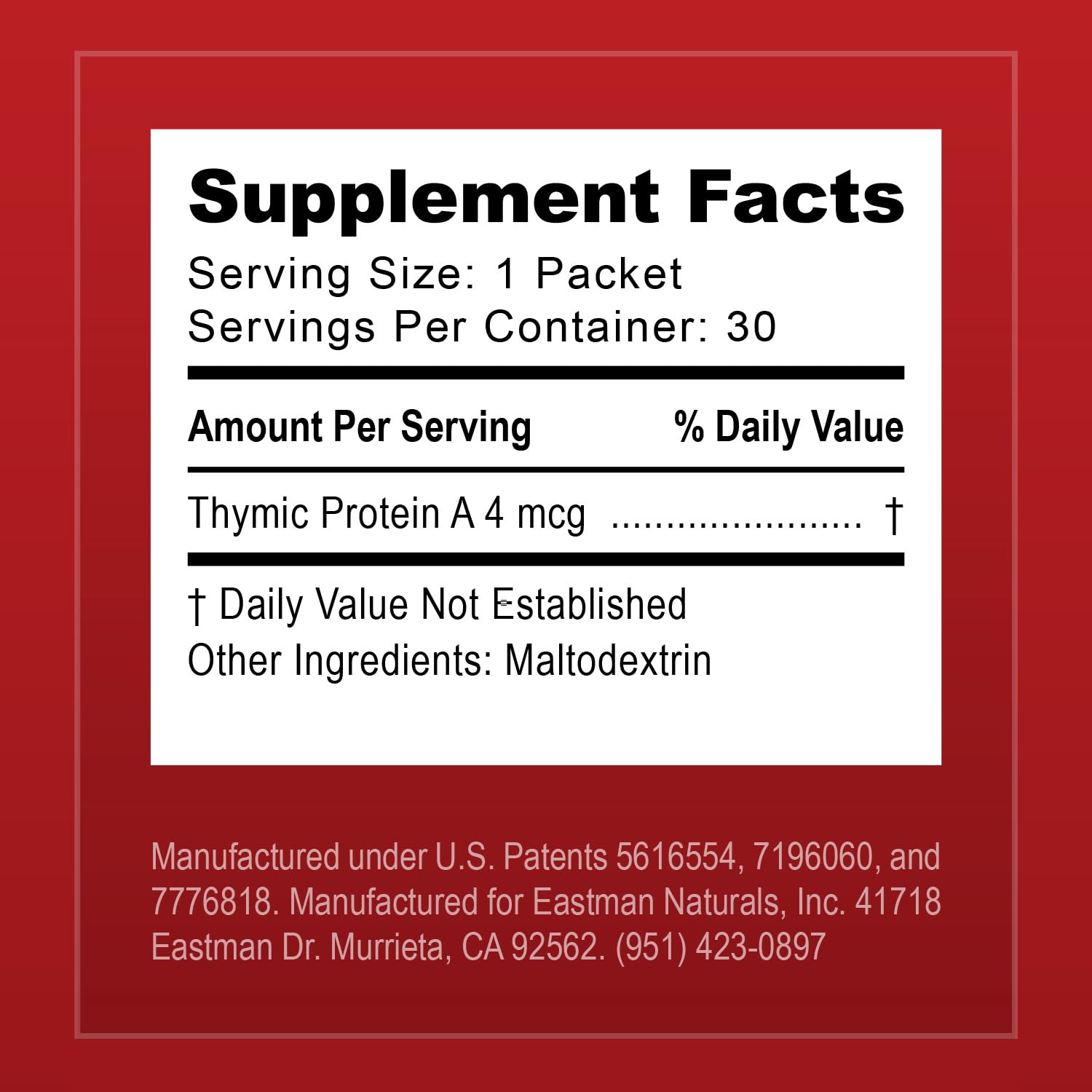 Infographic showing ProBoost Thymic Protein A science-driven approach.