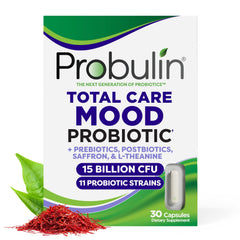 Probulin Mood Probiotics bottle for women's mood and gut balance.