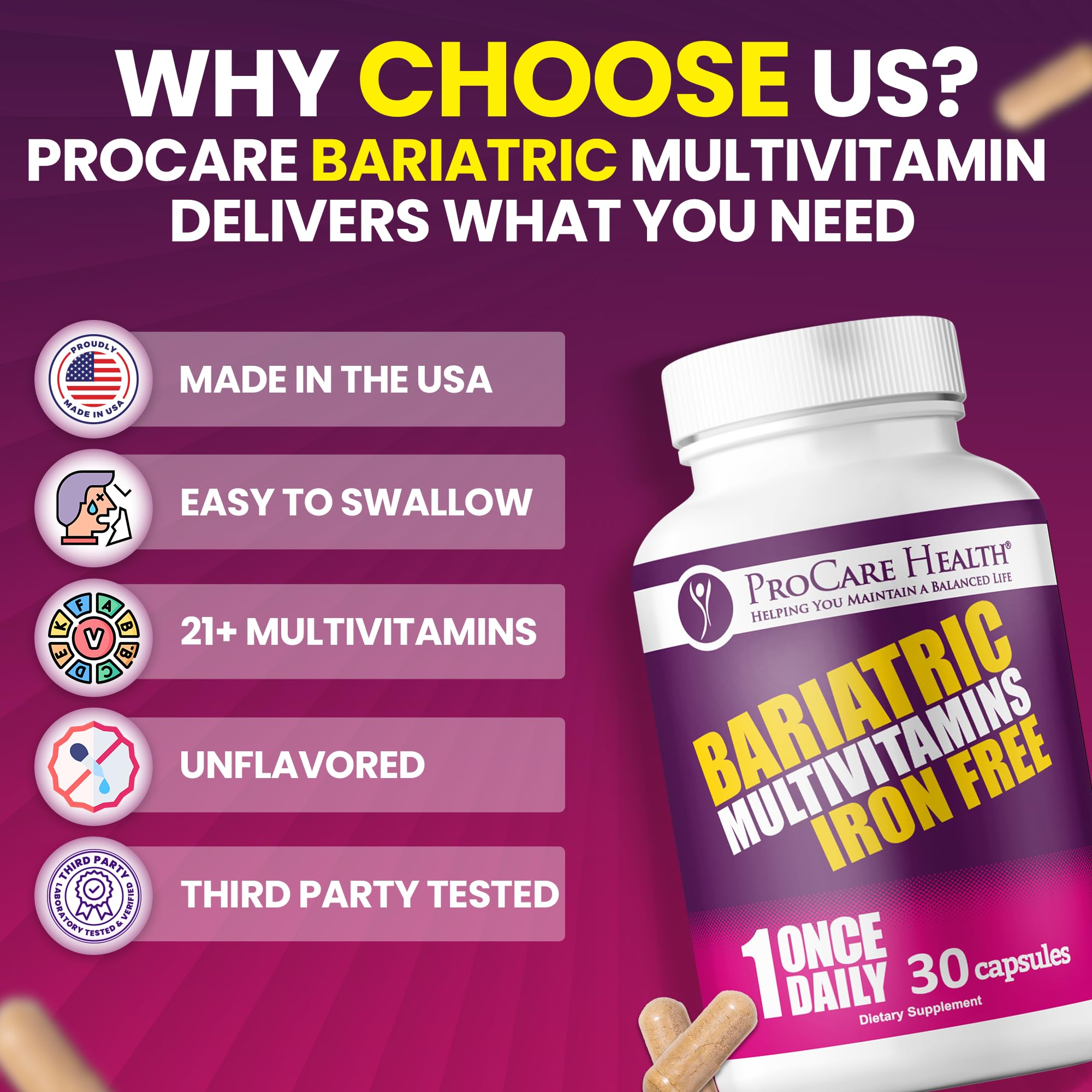 ProCare Health designed by bariatric specialists to support recovery after gastric sleeve or bypass.