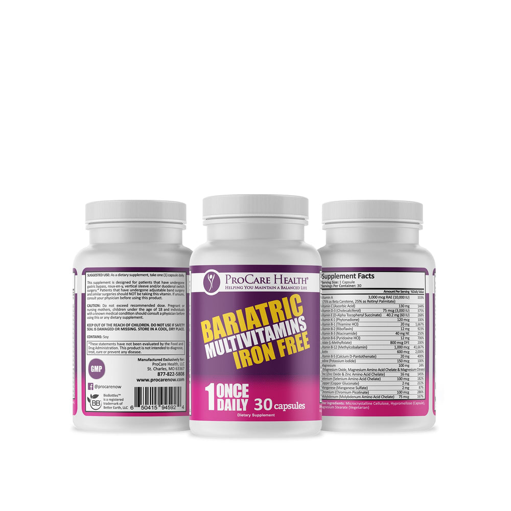 ProCare Health packaging highlights product benefits and usage for quick reference.