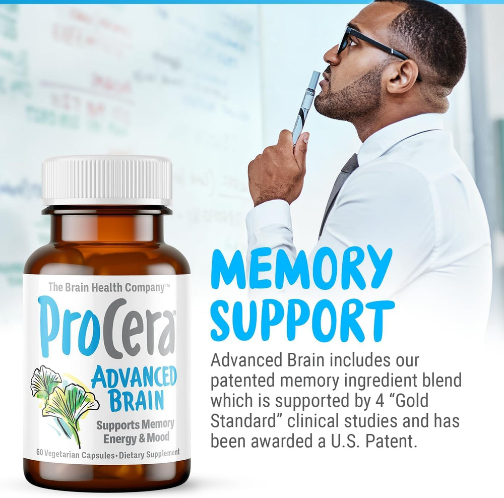 Procera Advanced Brain packaging on desk with clean labeling.