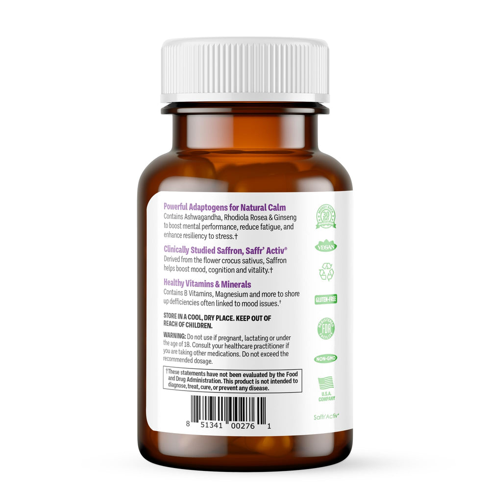 Procera Mood Support bottle on desk ready for daily routine use.