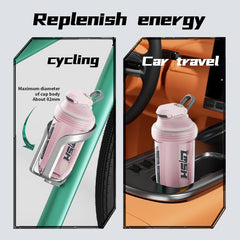 PROCHAIN Shaker Bottle fits standard cup holders for gym-to-car transitions.