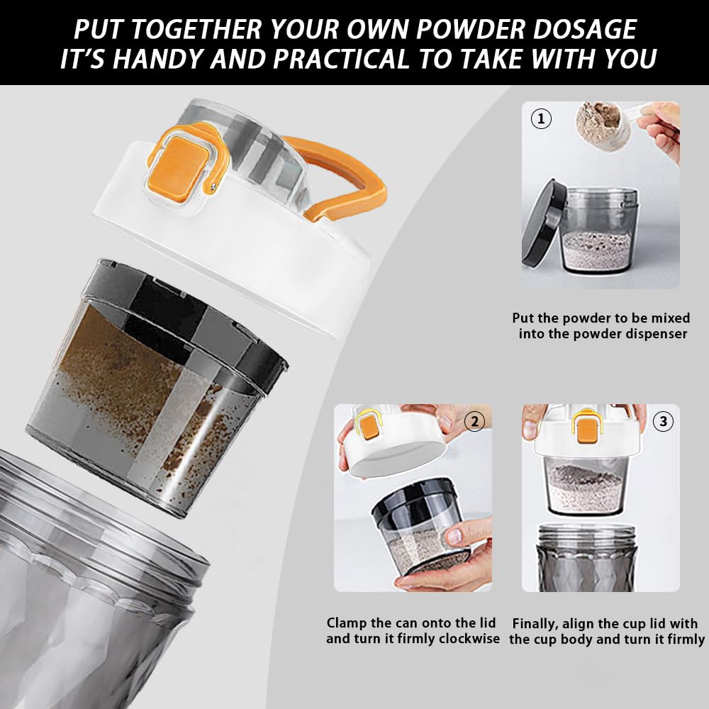 prochain shaker bottle LED lighting during blending for motivation