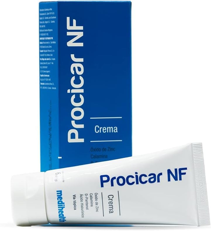 Hands applying Procicar NF Scar Cream showing quick absorption