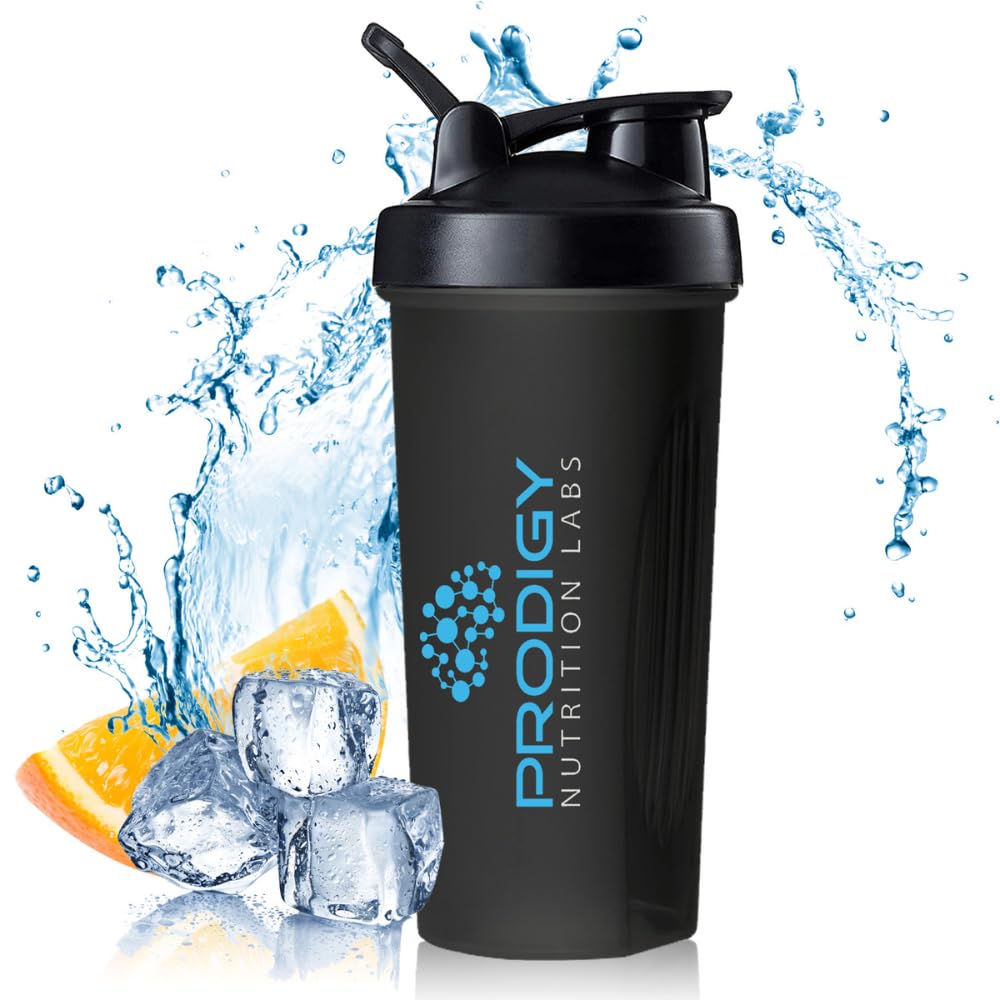 Prodigy Protein Shaker 20oz front view for quick post-workout shakes