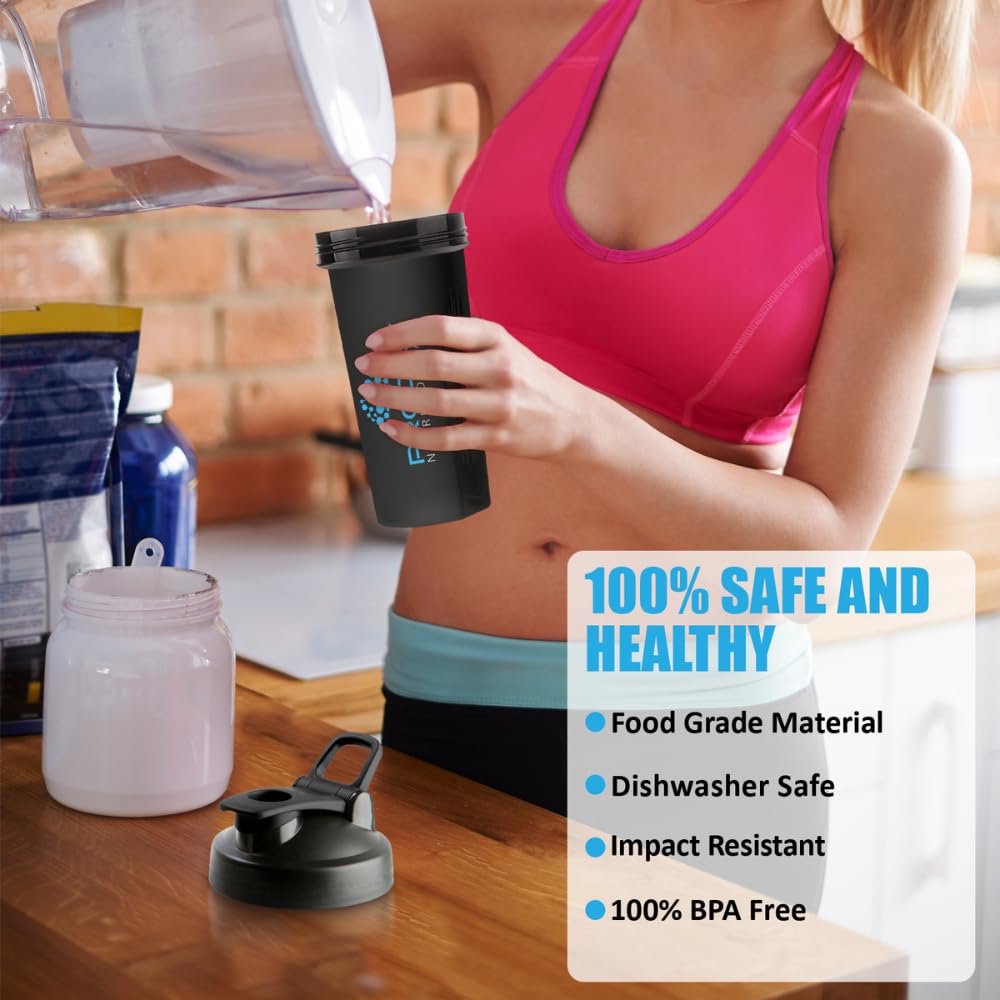 Prodigy shaker in a gym bag, ready for on-the-go hydration