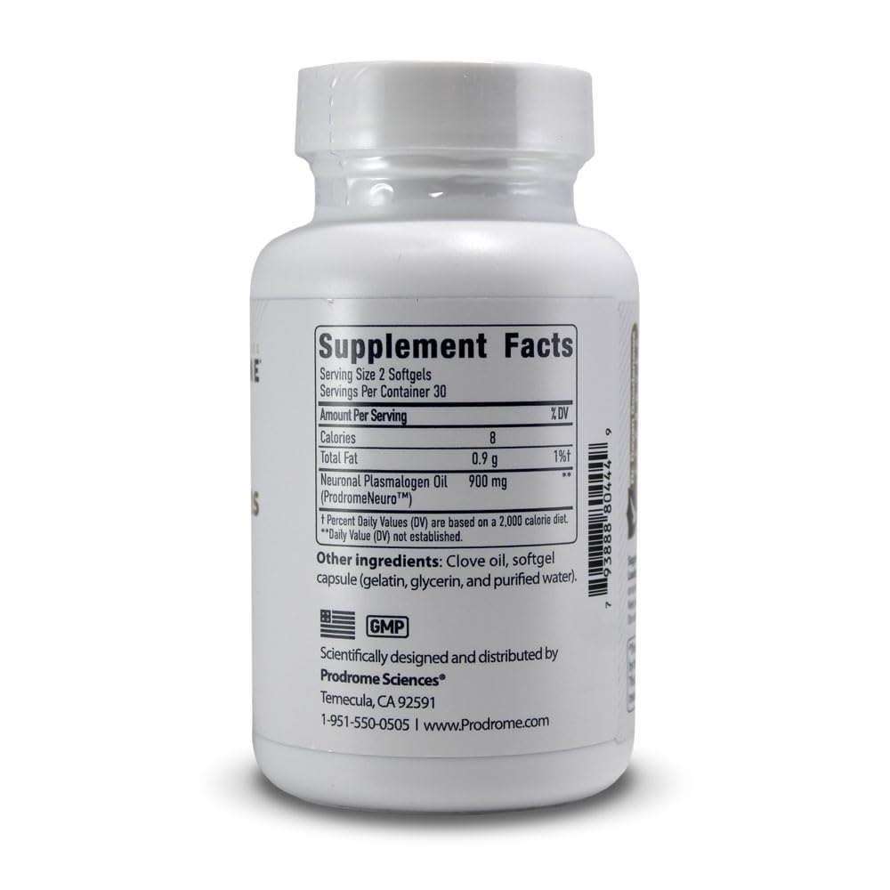 Prodrome Neuro softgels being poured, ideal for easy daily dosing on the go