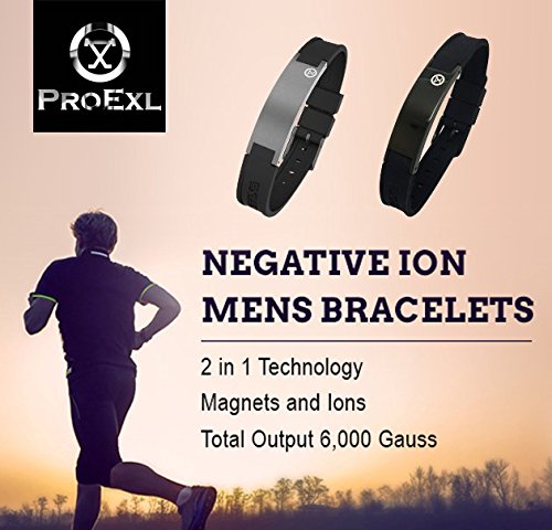 PROEXL sports golf magnetic bracelet gray strap details, adjustable fit for versatile activity