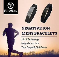 PROEXL sports golf magnetic bracelet gray strap details, adjustable fit for versatile activity