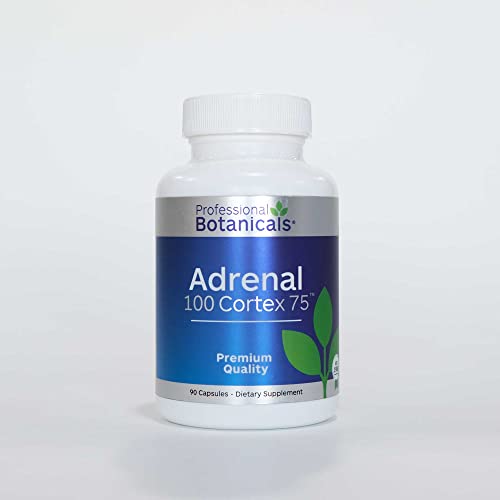 Professional Botanicals Adrenal Cortex label highlights vegan-friendly formulation