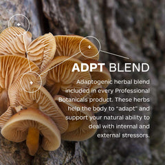 Professional Botanicals Calm Attention label indicating doctor-formulated blend.