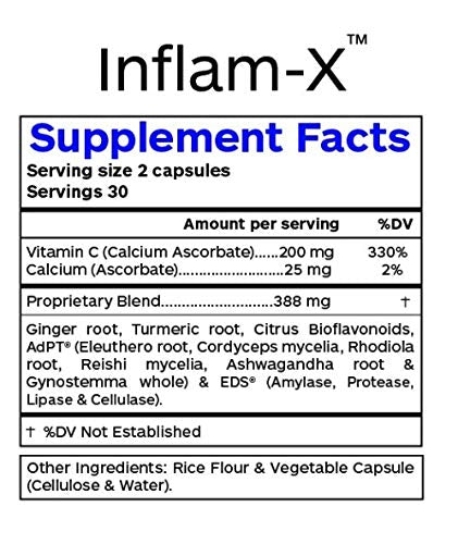 Professional Botanicals Inflam-X-Vegan capsules close-up illustrating vegan capsules for clean recovery support.