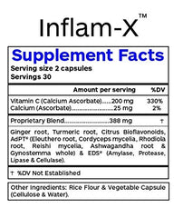 Professional Botanicals Inflam-X-Vegan capsules close-up illustrating vegan capsules for clean recovery support.