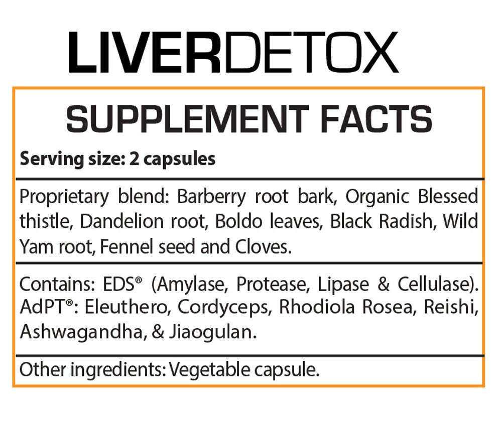 Professional Botanicals Liver Detox capsules close-up highlighting vegan formula.