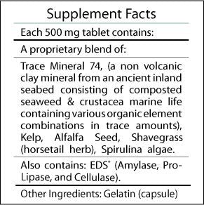 Professional Botanicals Mineral Complex capsule close-up showcasing kelp and spirulina for energy and vegan nutrition