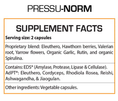 Professional Botanicals Pressu Norm capsules—vegetarian formula for ongoing blood pressure wellness
