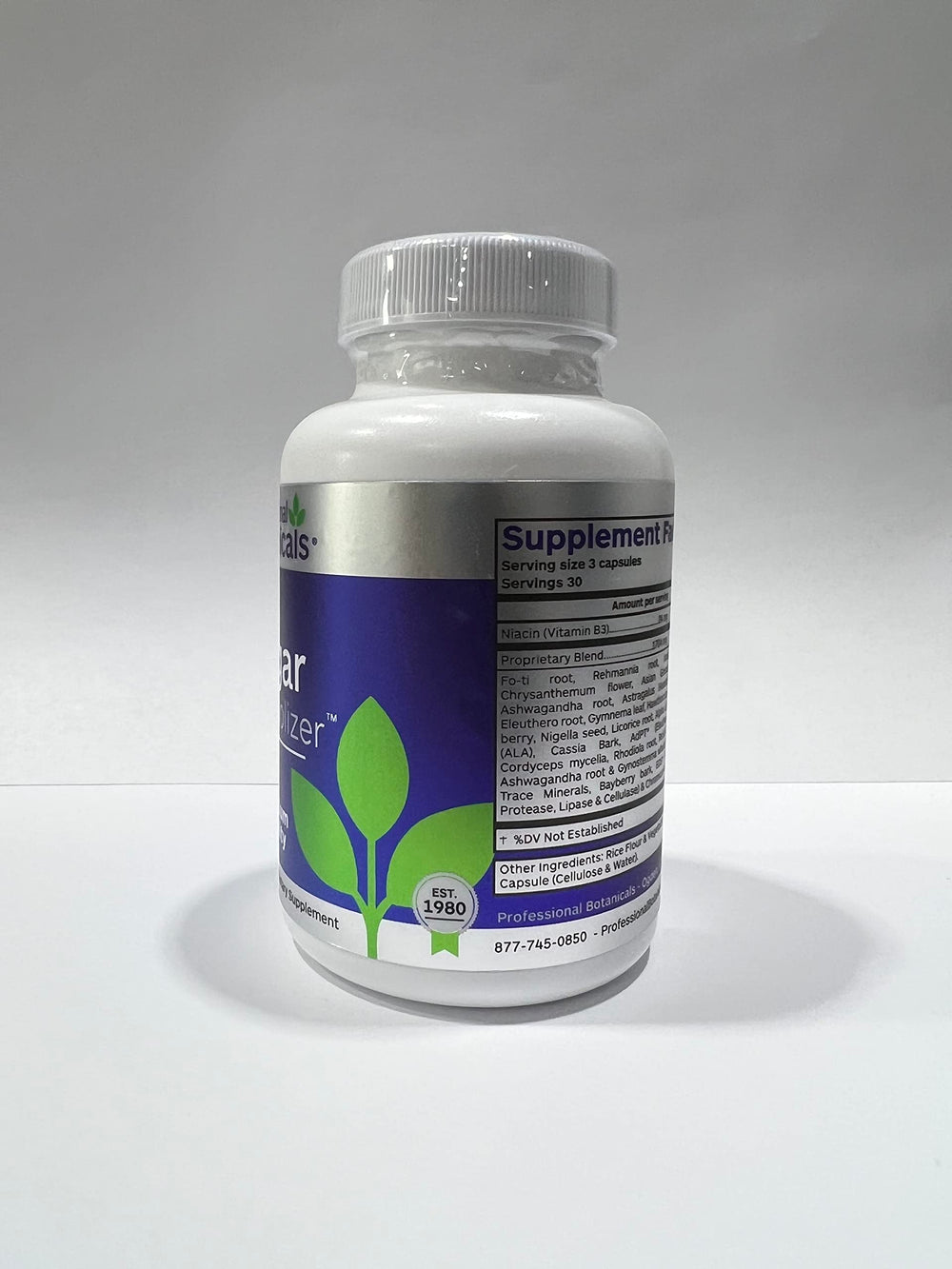 Sugar Metabolizer capsules arranged for easy daily dosing by Professional Botanicals.