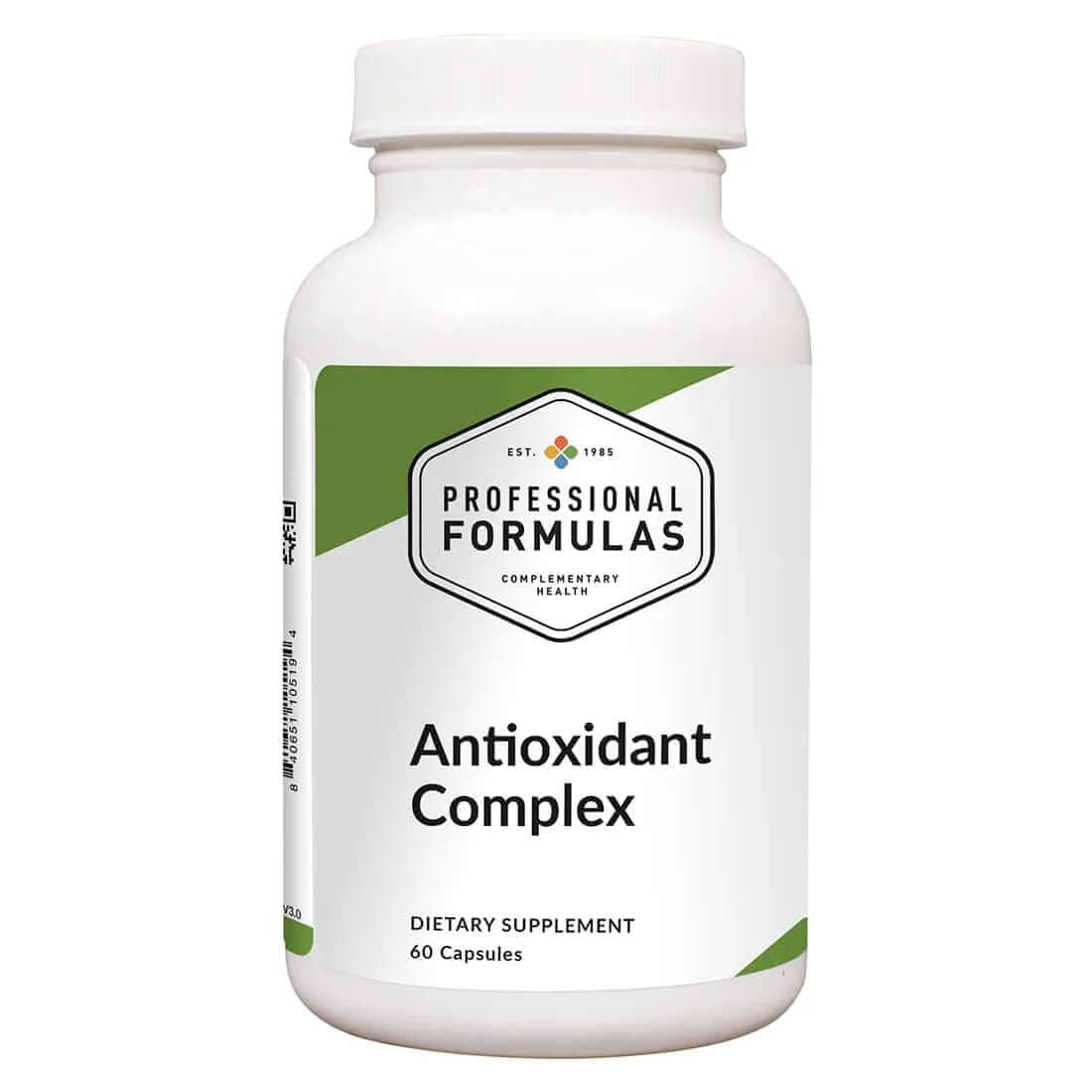 Professional Complementary Health Formulas Antioxidant Complex bottle pour supports daily antioxidant intake