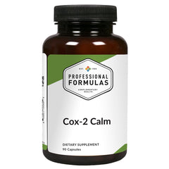 Professional Complementary Health Formulas Cox-2 Calm bottle highlighting turmeric and boswellia for joint comfort potential.