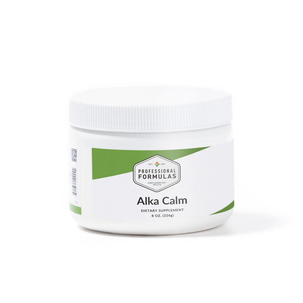 Professional Formulas Alka Calm Raspberry Lemonade tub supports hydration and flavor.