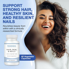 Progressive Laboratories Cynatine HNS bottle highlighting keratin-based hair support