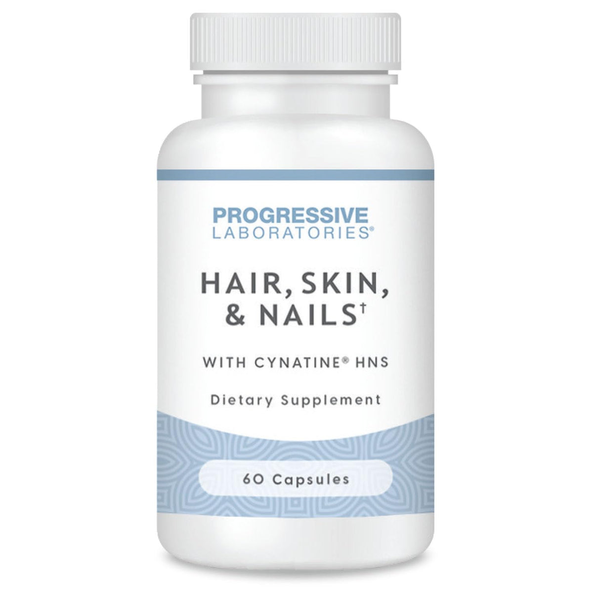 Progressive Laboratories Hair Skin Nails capsules closeup for daily beauty support