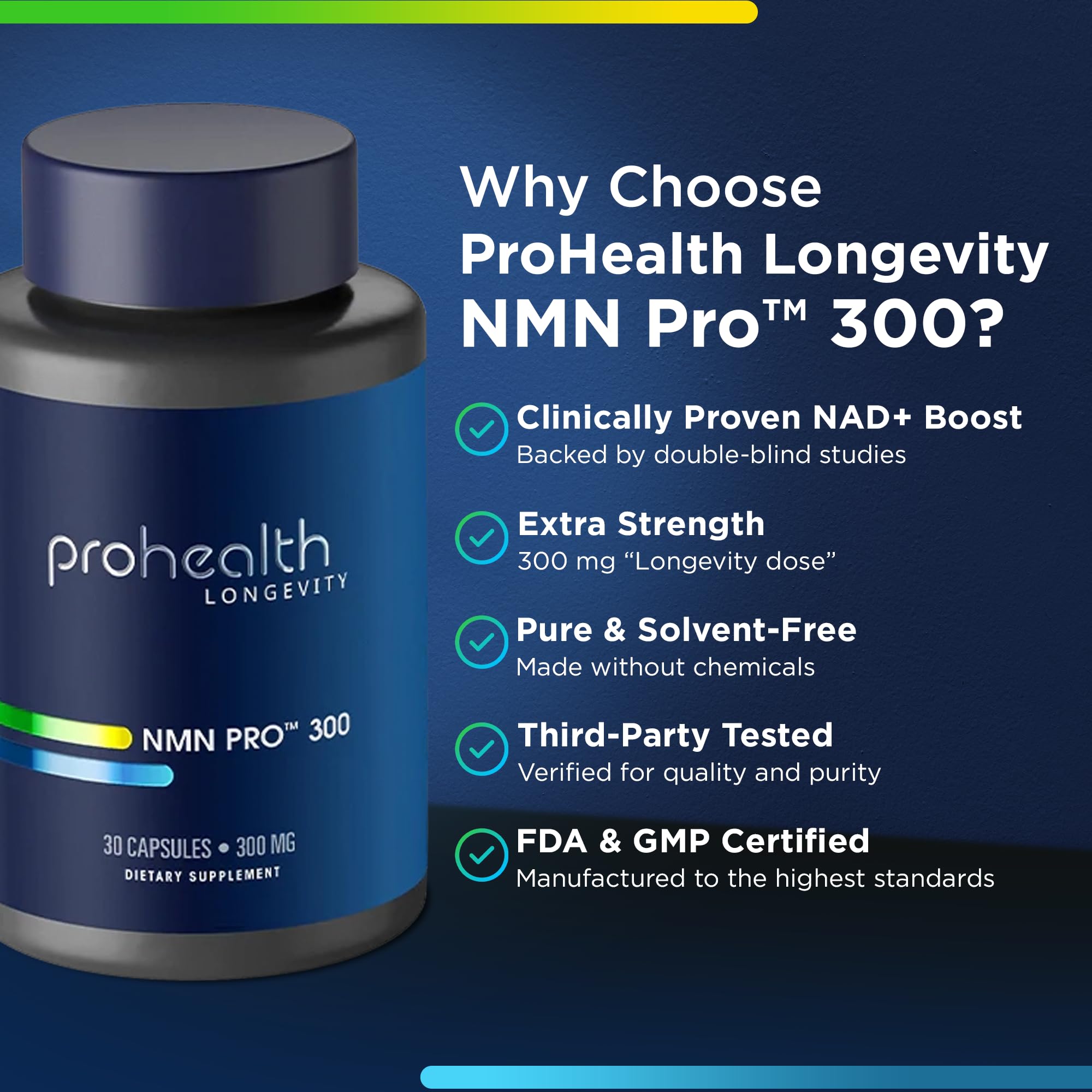 Concept image illustrating doctor formulated NMN science for longevity