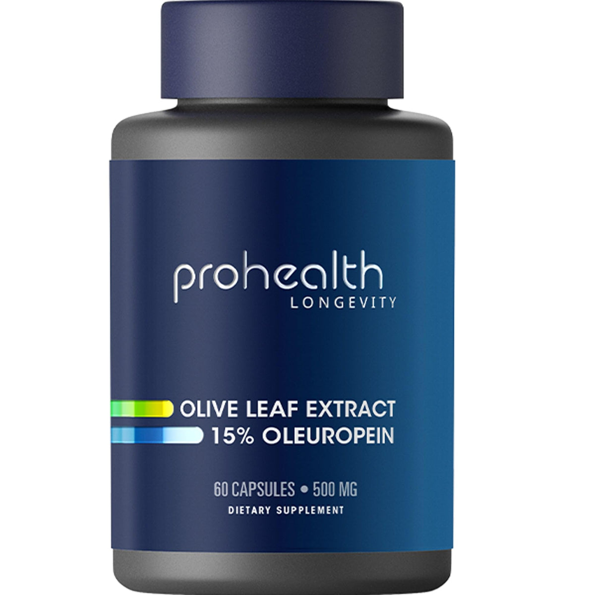 ProHealth Olive Leaf Extract bottle with 60 veggie capsules for potential immune support.