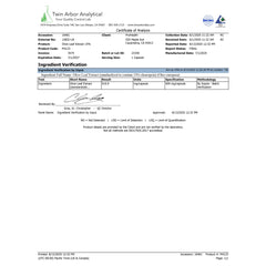 ProHealth Olive Leaf Extract label highlighting gluten-free and third-party testing.