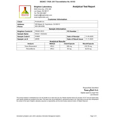 Label close-up highlights USA manufacturing and third-party testing