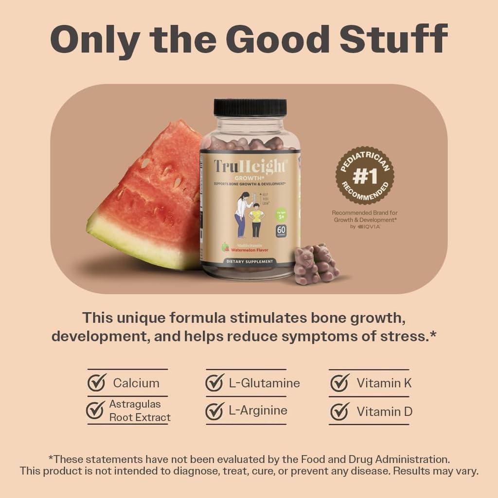 ProHeight TruHeight gummies show organic ashwagandha ingredient in a natural blend.