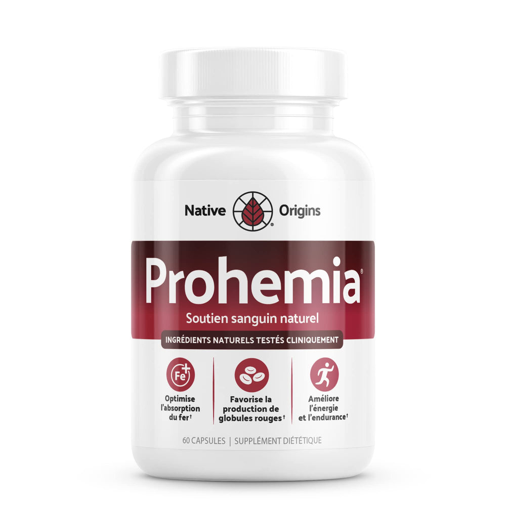 Prohemia capsules closeup for convenient iron intake.