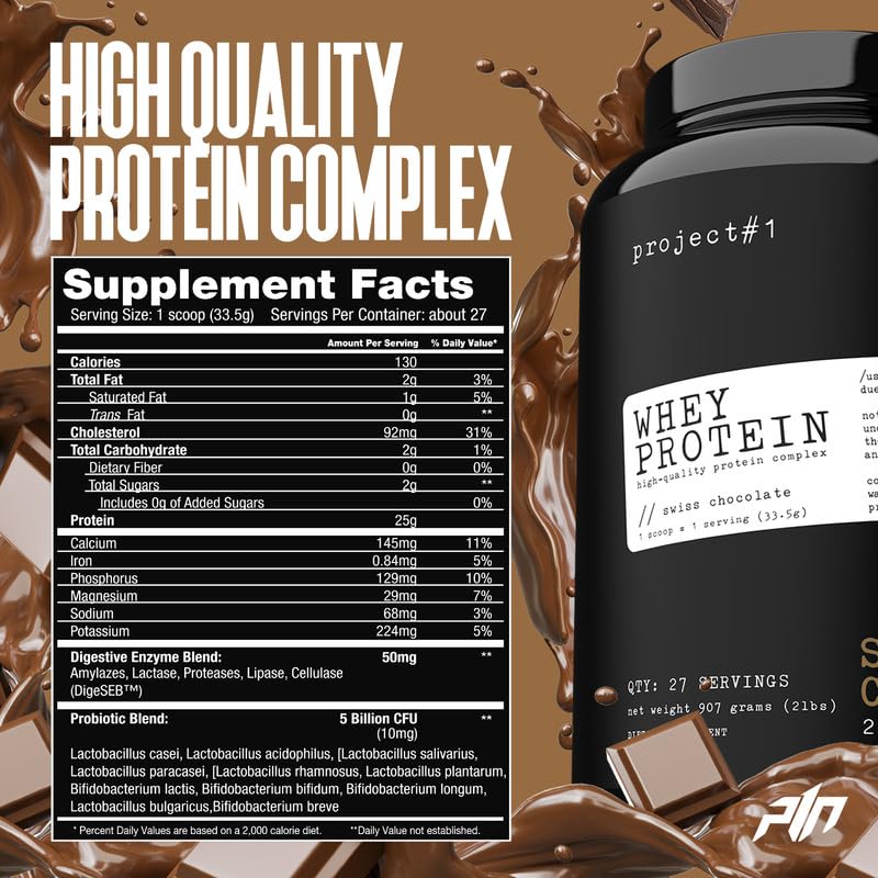 Project #1 Whey Protein Plus Vanilla Cake Batter blended for a smoothie.