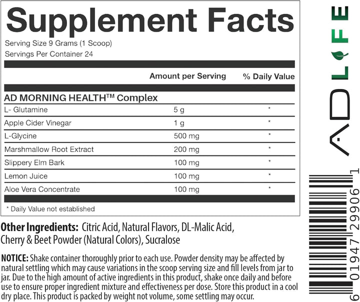 Project AD open tin with scoops visible illustrating serving size convenience