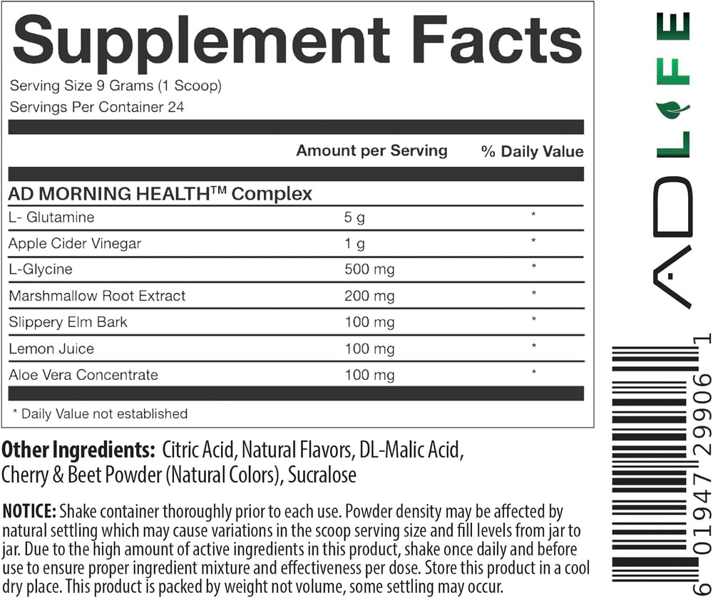 Proyecto AD Life Buen Día Detox, mezcla en vaso para digestión suave.