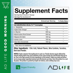 Project AD Life Good Mornin glass mix highlights convenient morning digestion support