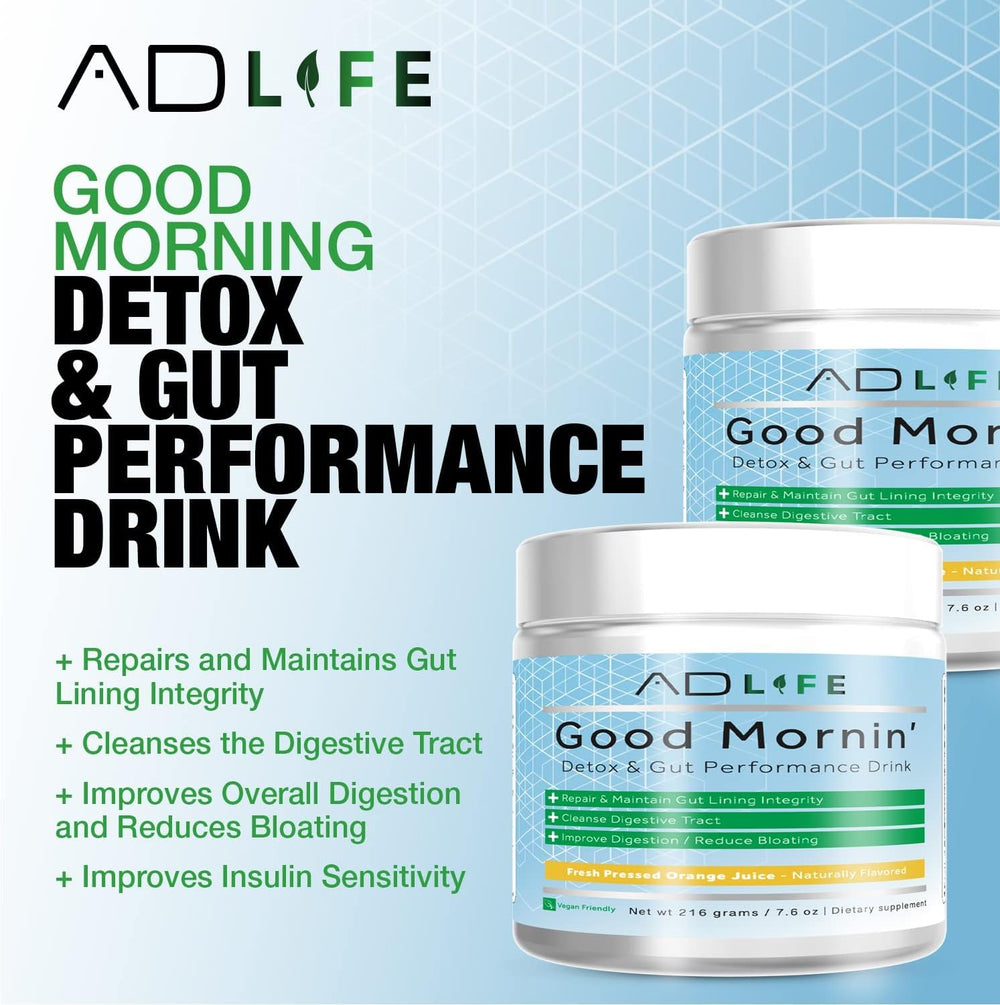 PROJECT AD Life Good Morning Detox spoon and glass, refreshing morning ritual that supports digestion.