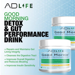 PROJECT AD Life Good Morning ingredients spotlight L-glutamine and aloe for digestion.