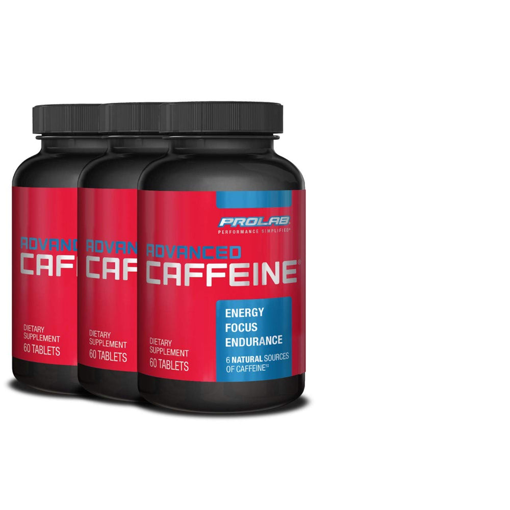 ProLab Advanced Caffeine 200mg bottle front for fast energy without jitters