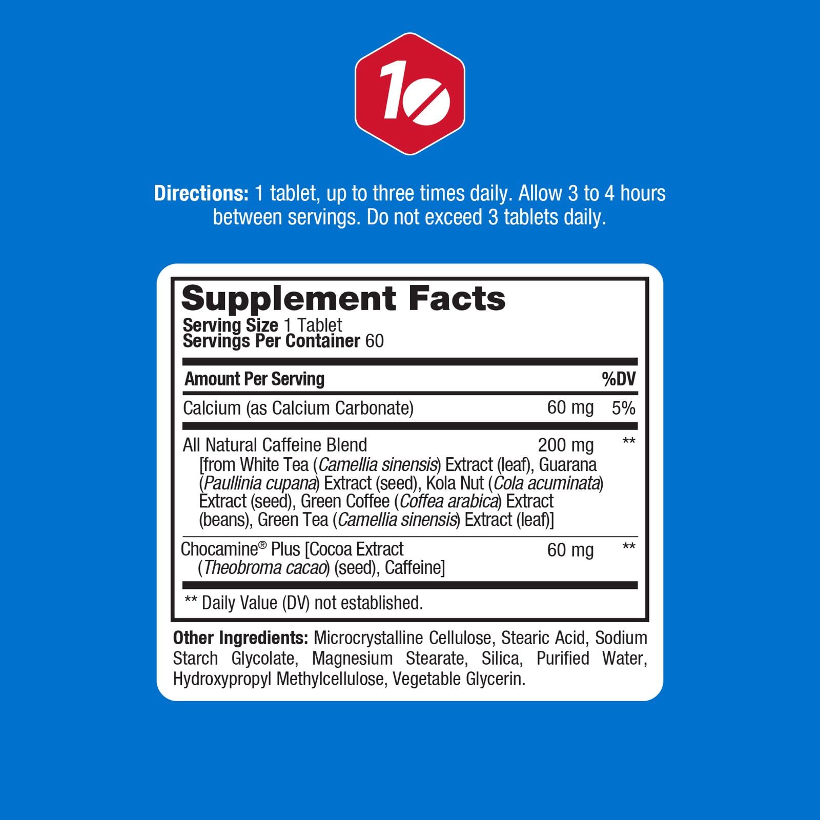 ProLab Advanced Caffeine 200mg bottle side view highlighting compact packaging