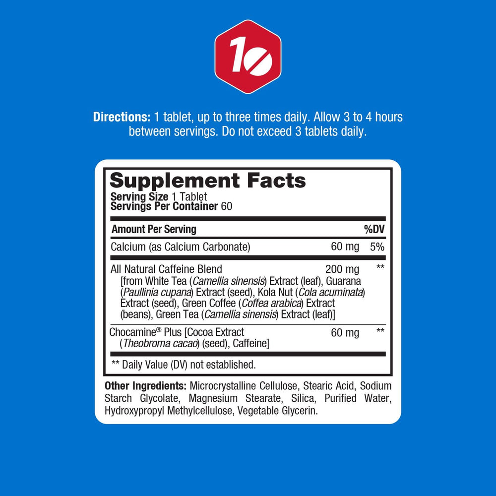 ProLab Advanced Caffeine 200mg bottle side view highlighting compact packaging