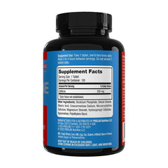 ProLab Caffeine Tablets 200mg bottle side view highlighting portability.