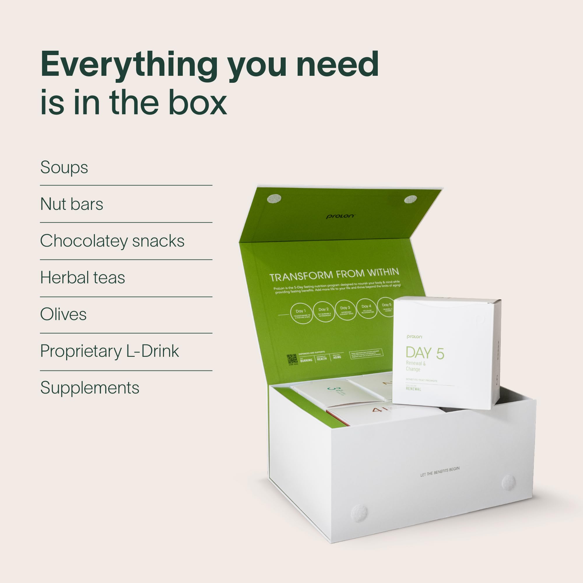 Prolon Almond & Kale Crackers for a crisp, protein-boosting snack