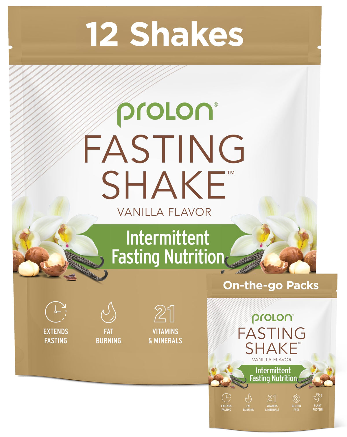 Prolon vanilla drink mix for intermittent fasting supports morning energy during fasting