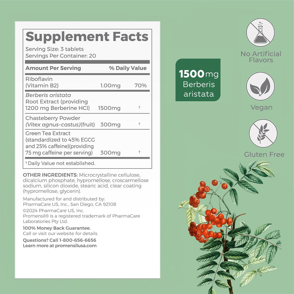 Promensil chasteberry powder for hormone balance and women's well-being